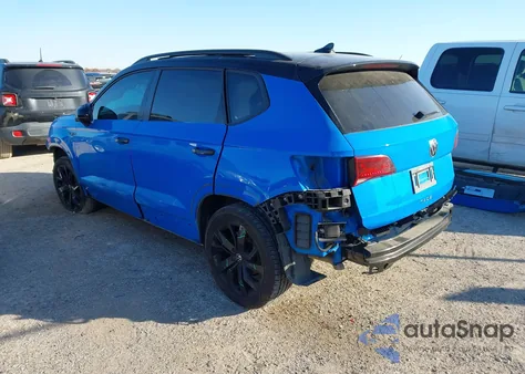 2024 Volkswagen Taos 1.5T Se Black z USA, uszkodzony, nr VIN 3VVJX7B28RM129624